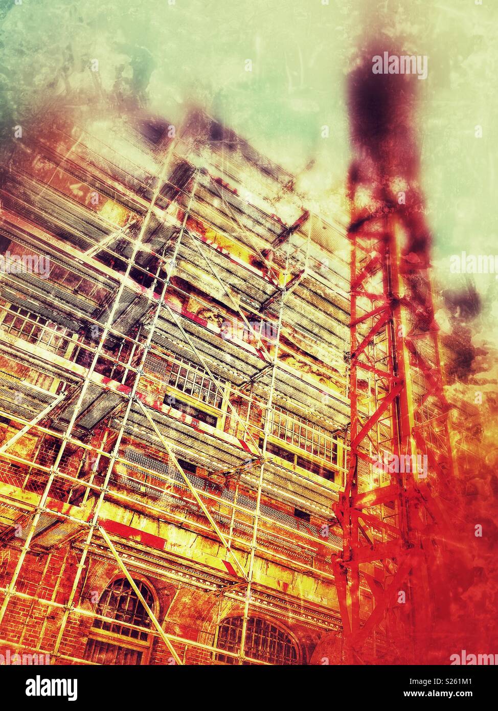 Scaffolding - Smartphone Captured Stock Image