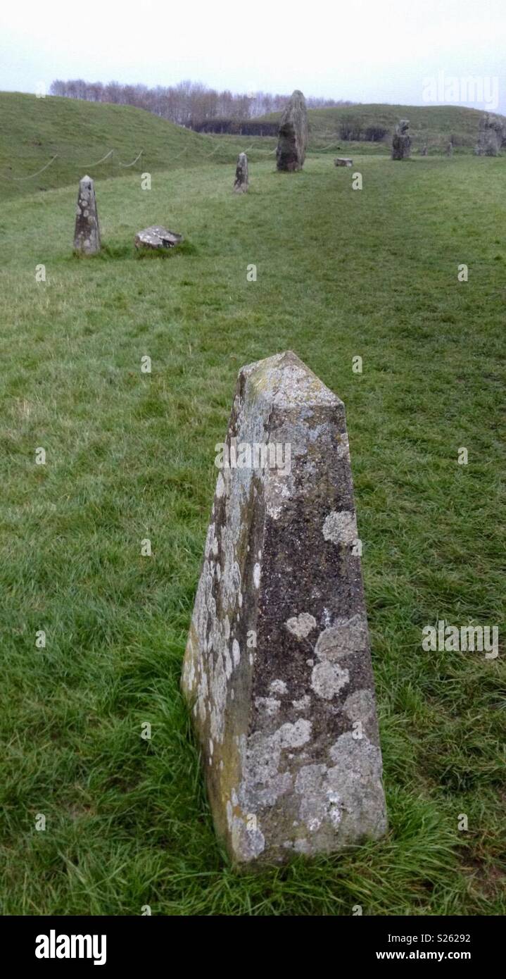 Avebury stone circle - Smartphone Captured Stock Image