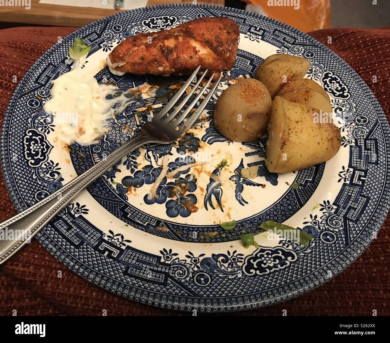Dinner half eaten Stock Photo Alamy Dinner half eaten Stock Photo Alamy