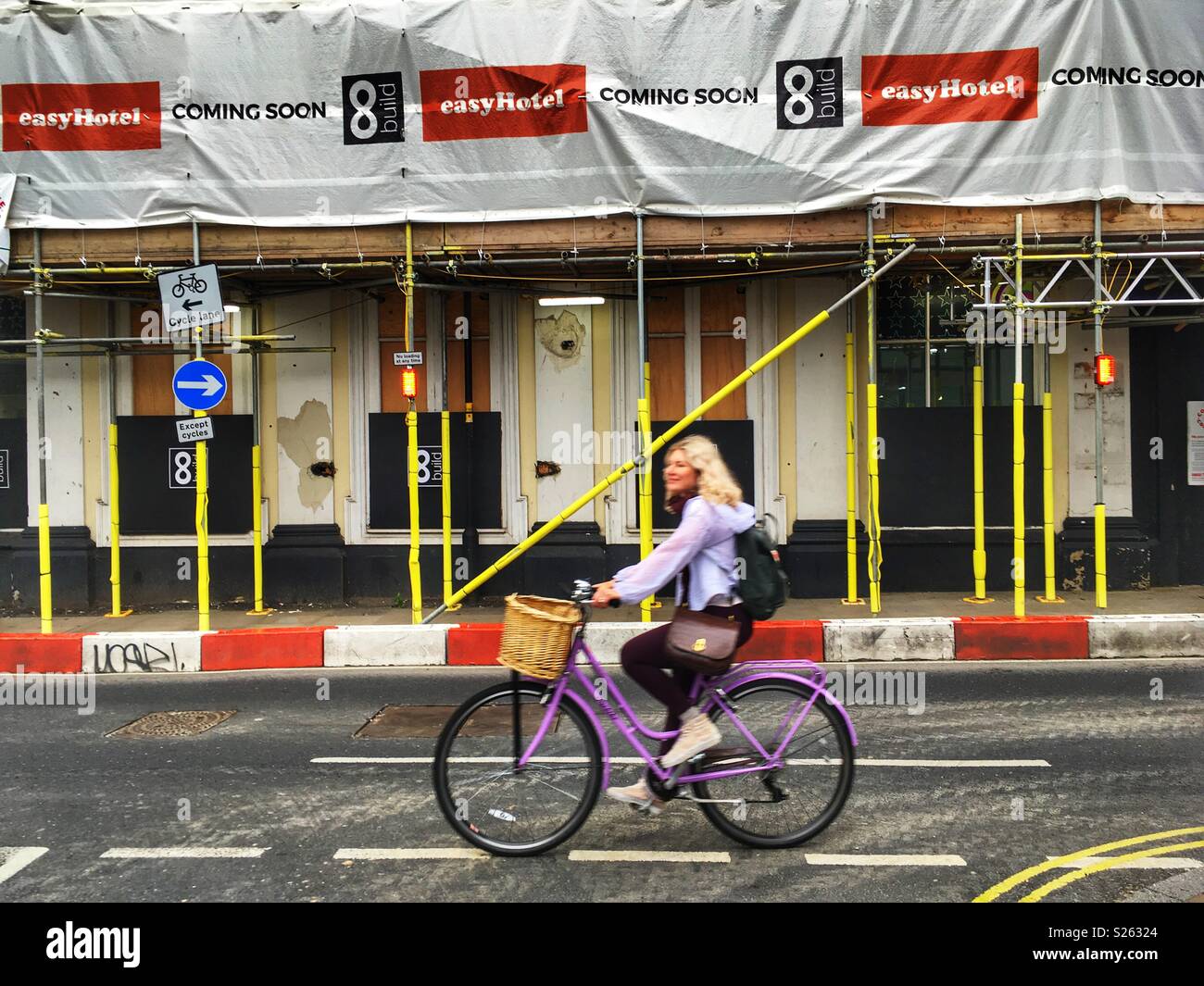 Easy Hotel coming soon, Ipswich, Suffolk, UK. - Smartphone Captured Stock Image