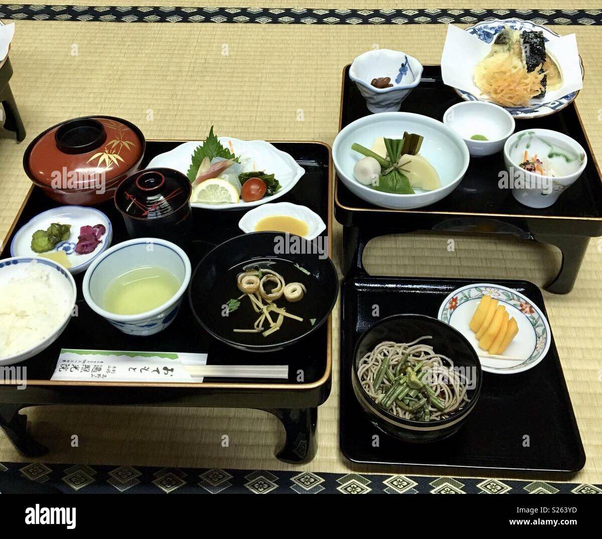 Japanese meal - Smartphone Captured Stock Image