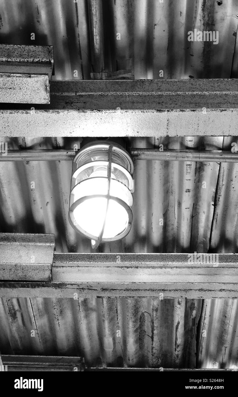 Industrial construction lighting Stock Photo