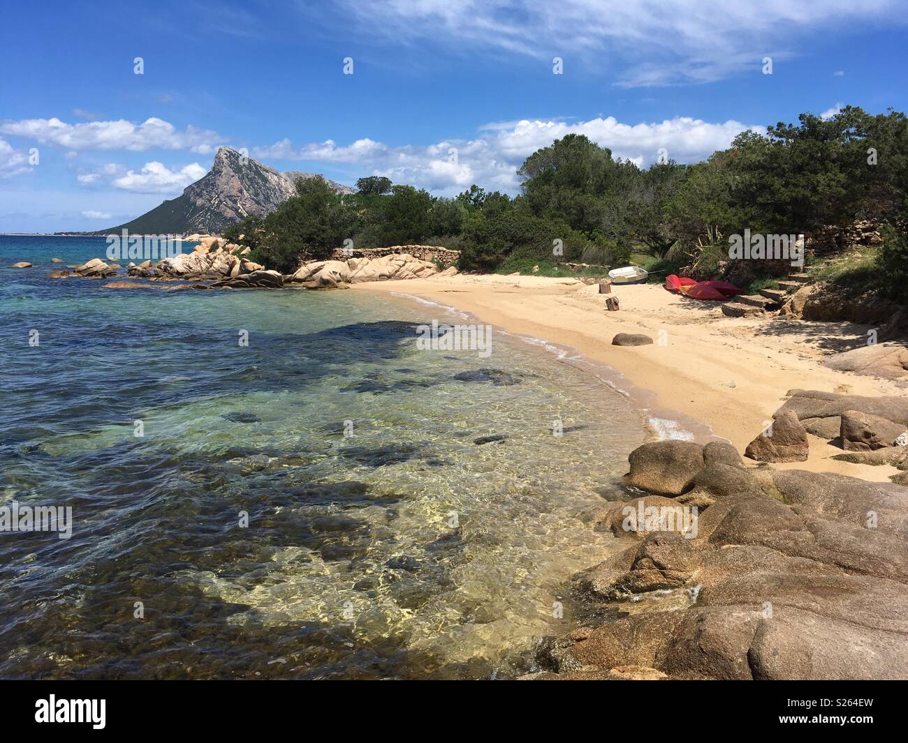 Beach in Sardinia, close to San Teodoro Stock Photo