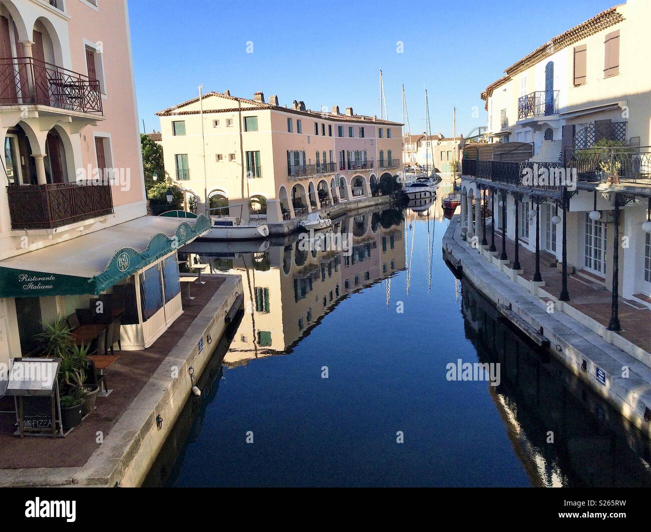 Port Grimaud France - Smartphone Captured Stock Image