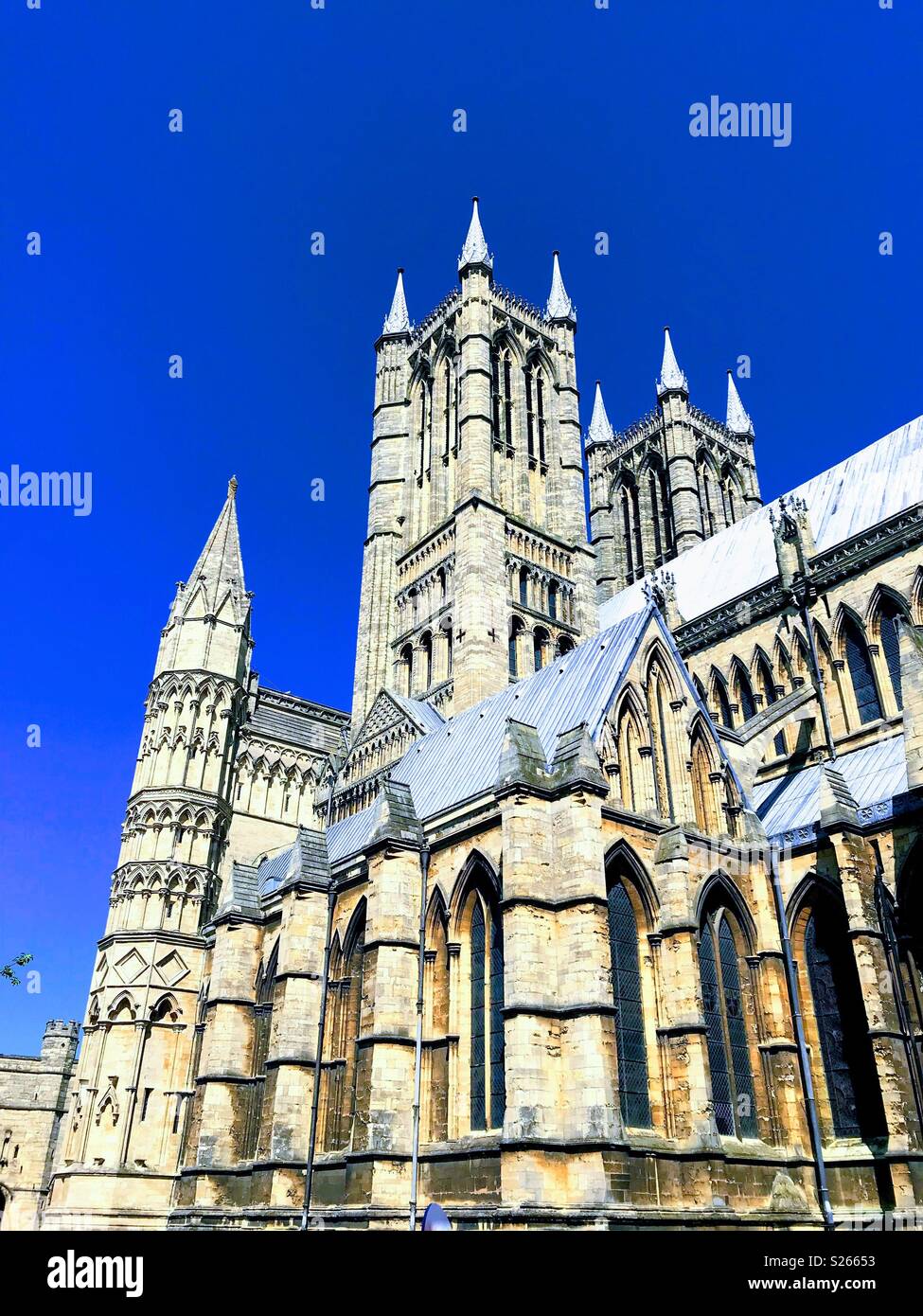Magnificent Lincoln Cathedral - Smartphone Captured Stock Image