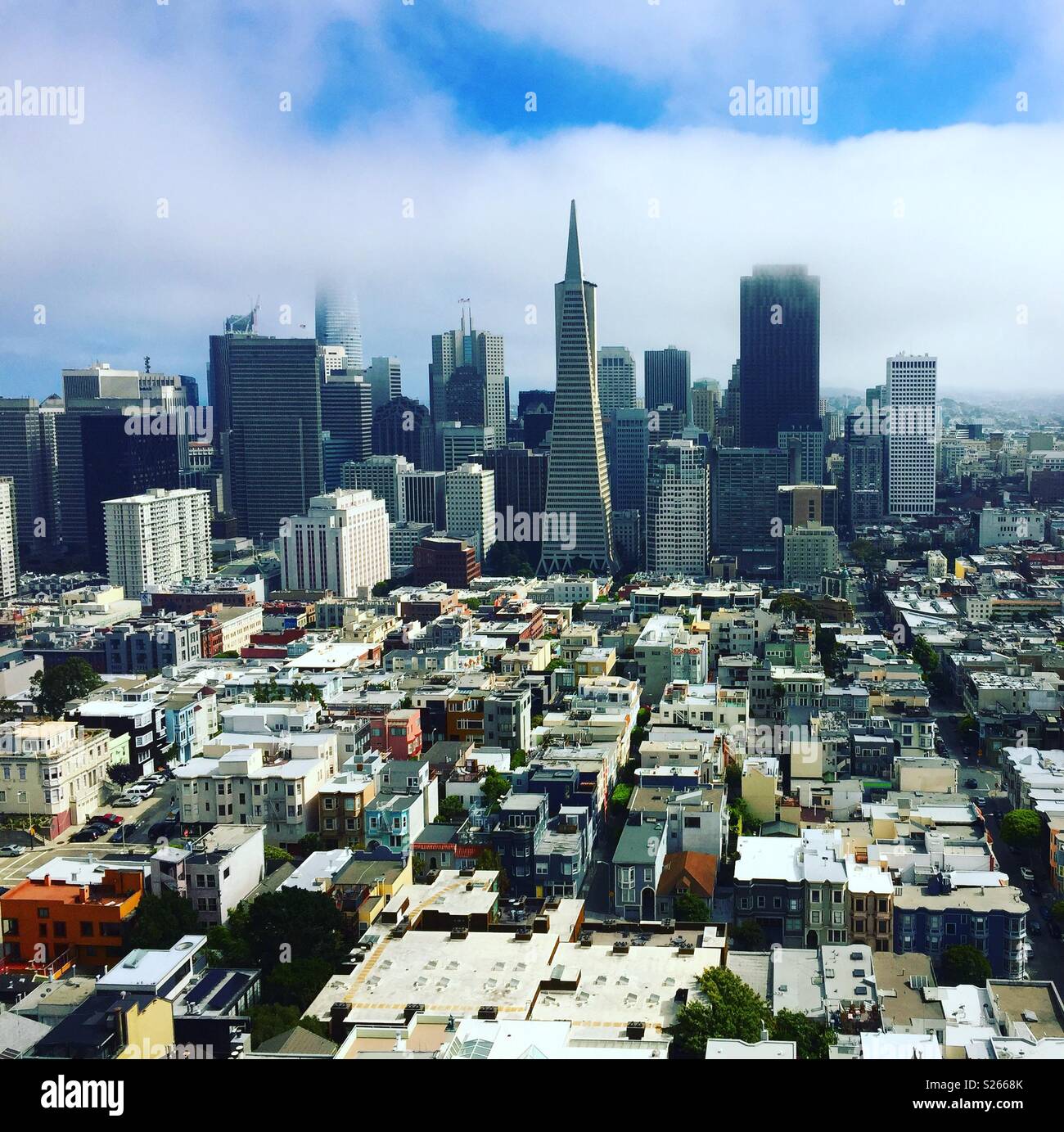View from Coit Tower, San Francisco Stock Photo