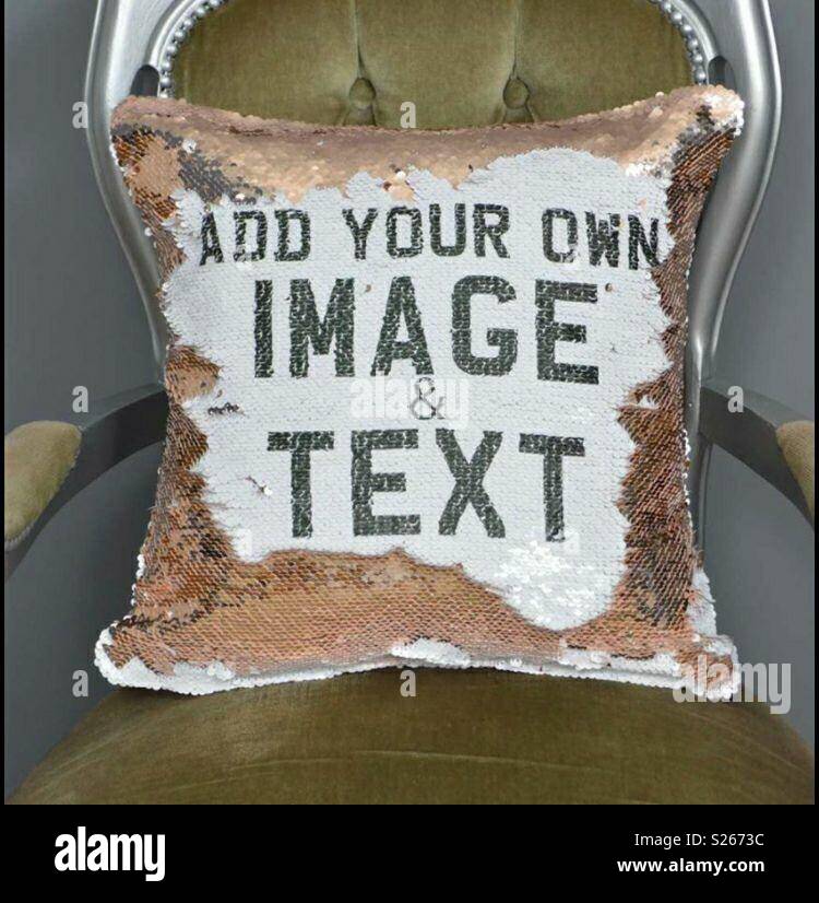Coustoized seguenced colour changing pillow for your choice Stock Photo Alamy