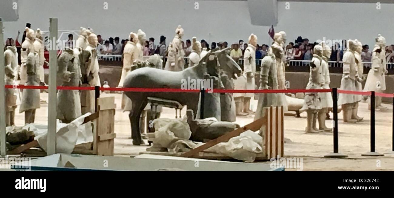 Terracotta Army - Smartphone Captured Stock Image