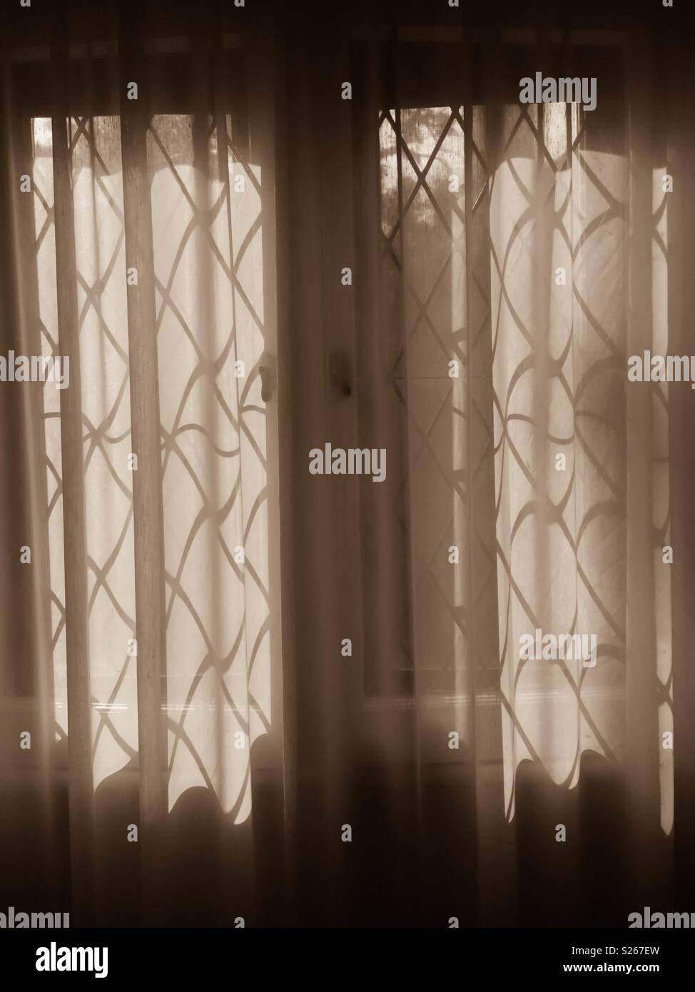 Curtain of memories - Smartphone Captured Stock Image