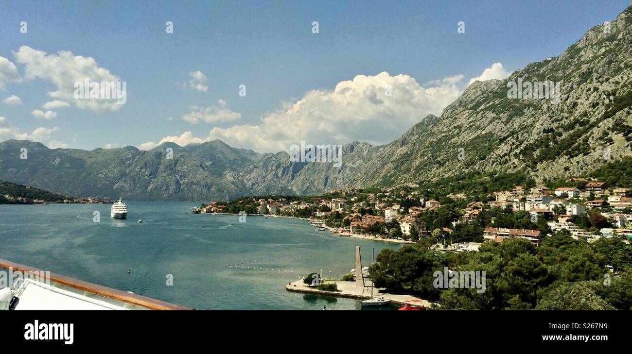 Kotor bay Montenegro - Smartphone Captured Stock Image