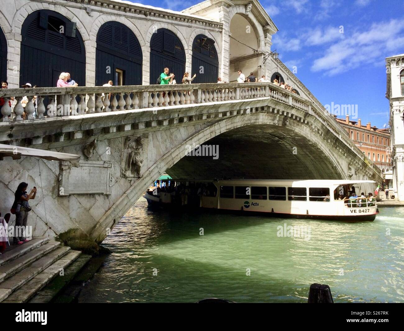 Rialto bridge grand canal - Smartphone Captured Stock Image