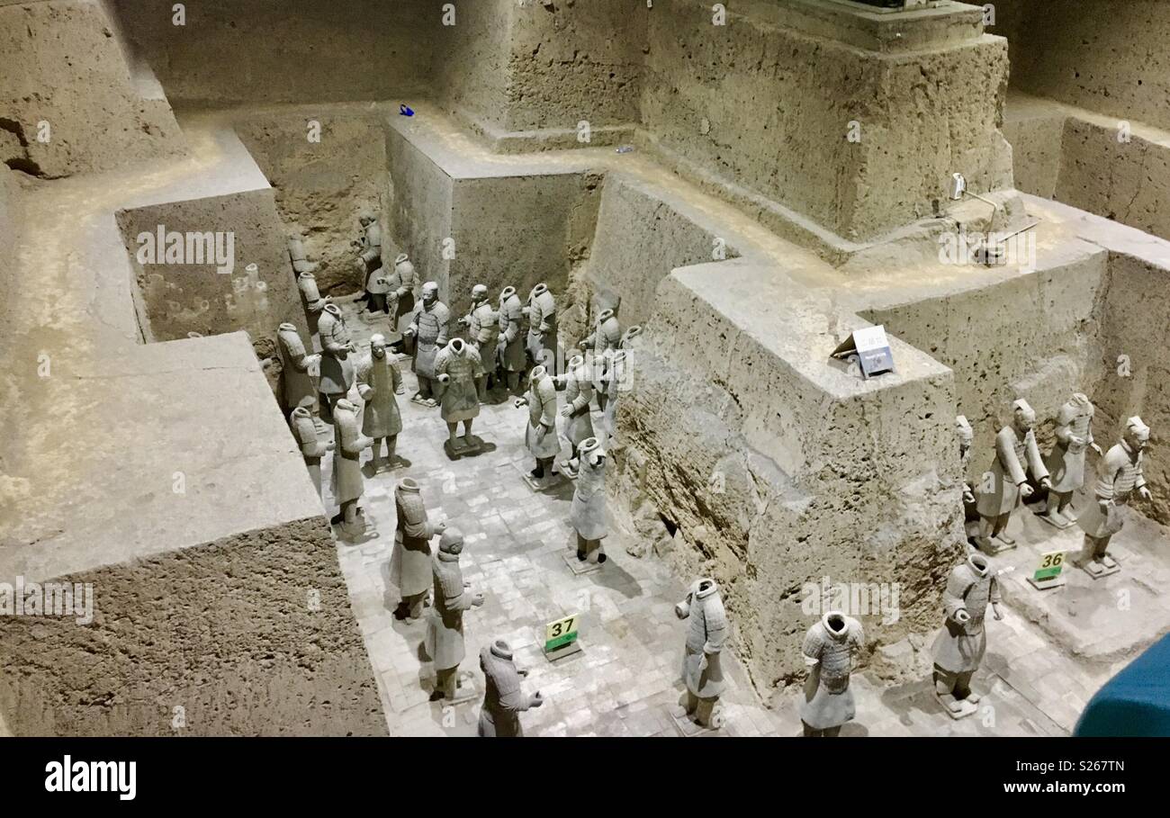 Terracotta Army Xi’an China - Smartphone Captured Stock Image