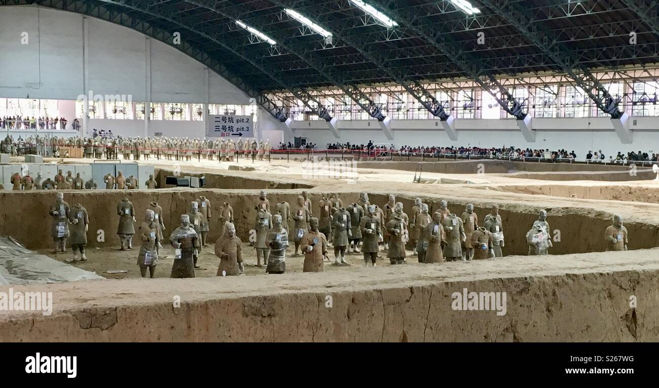 Terracotta Army Xi’an China - Smartphone Captured Stock Image