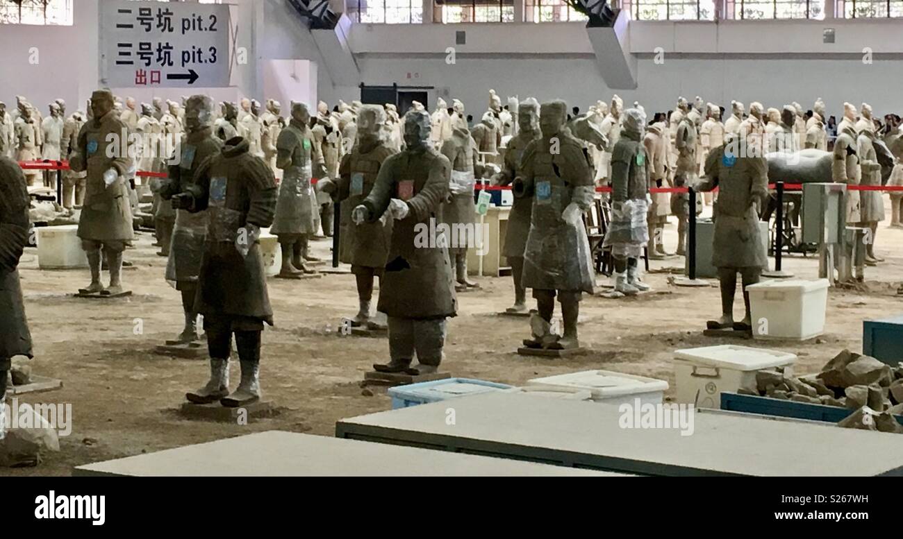 Terracotta Army - Smartphone Captured Stock Image