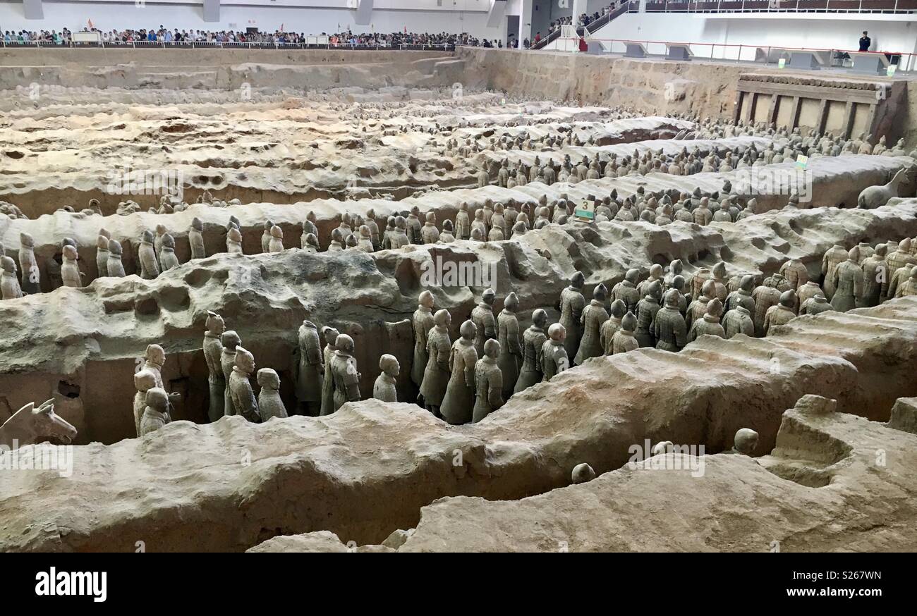 Terracotta Army - Smartphone Captured Stock Image