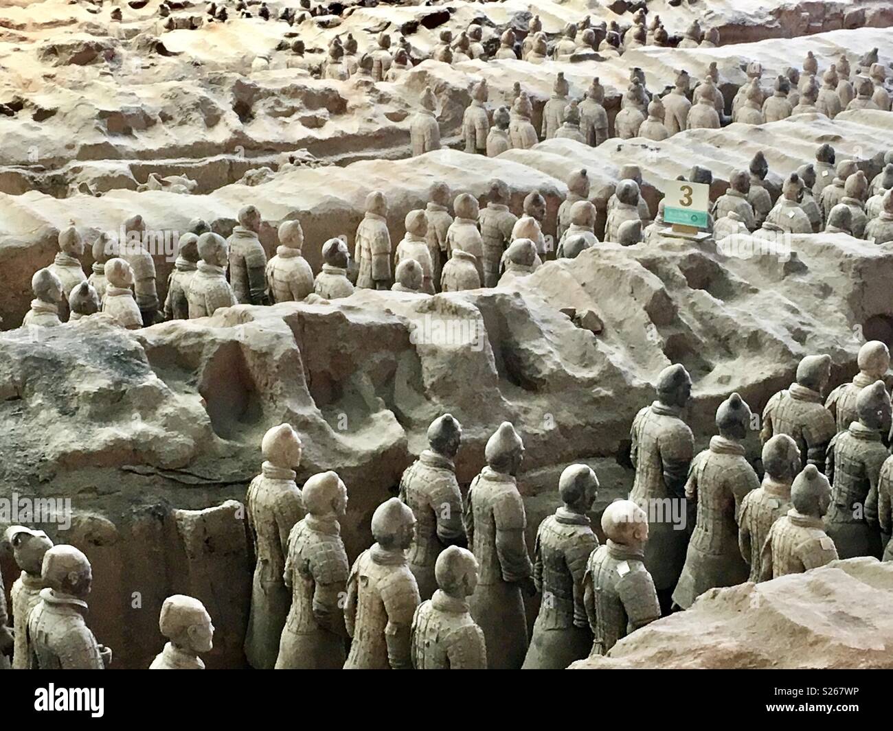 Terracotta Army - Smartphone Captured Stock Image