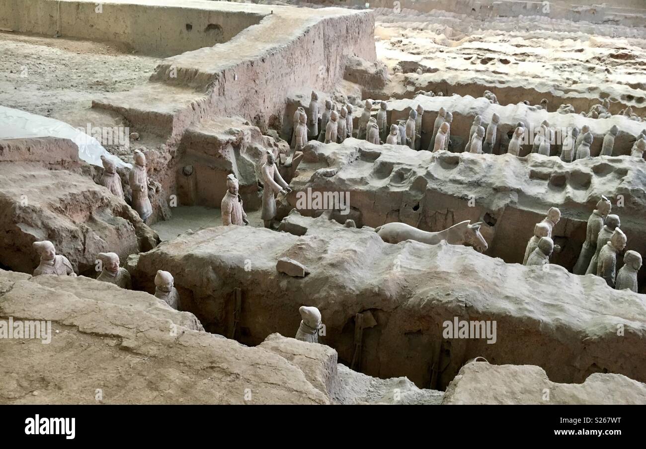 Terracotta Army - Smartphone Captured Stock Image