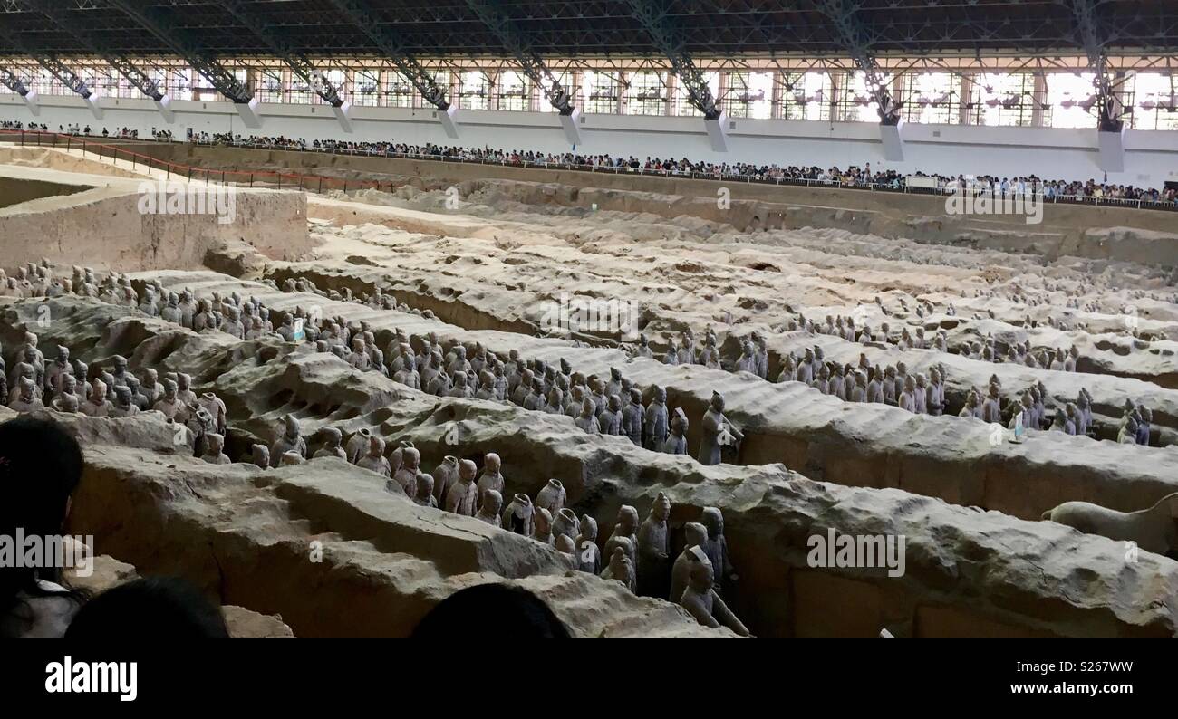 Terracotta Army - Smartphone Captured Stock Image