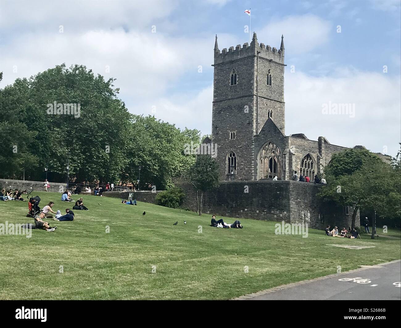 Castle park Bristol - Smartphone Captured Stock Image