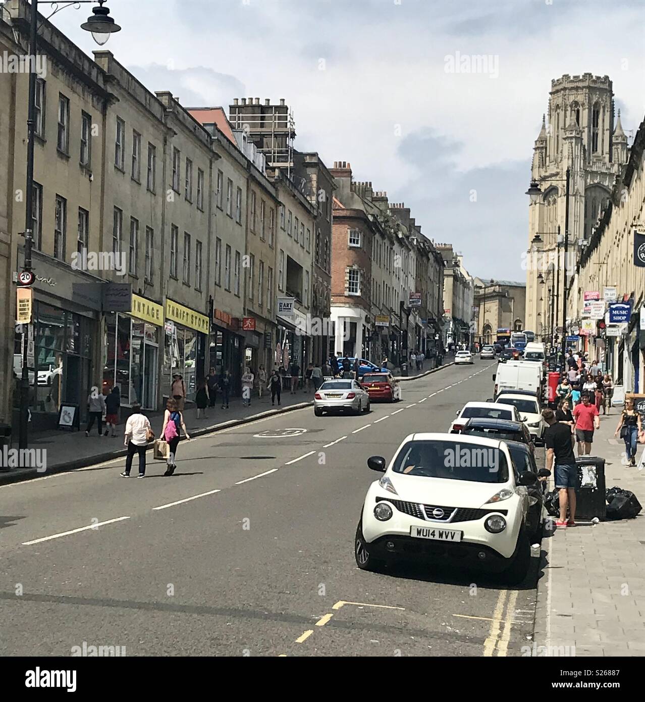 Park street Bristol - Smartphone Captured Stock Image