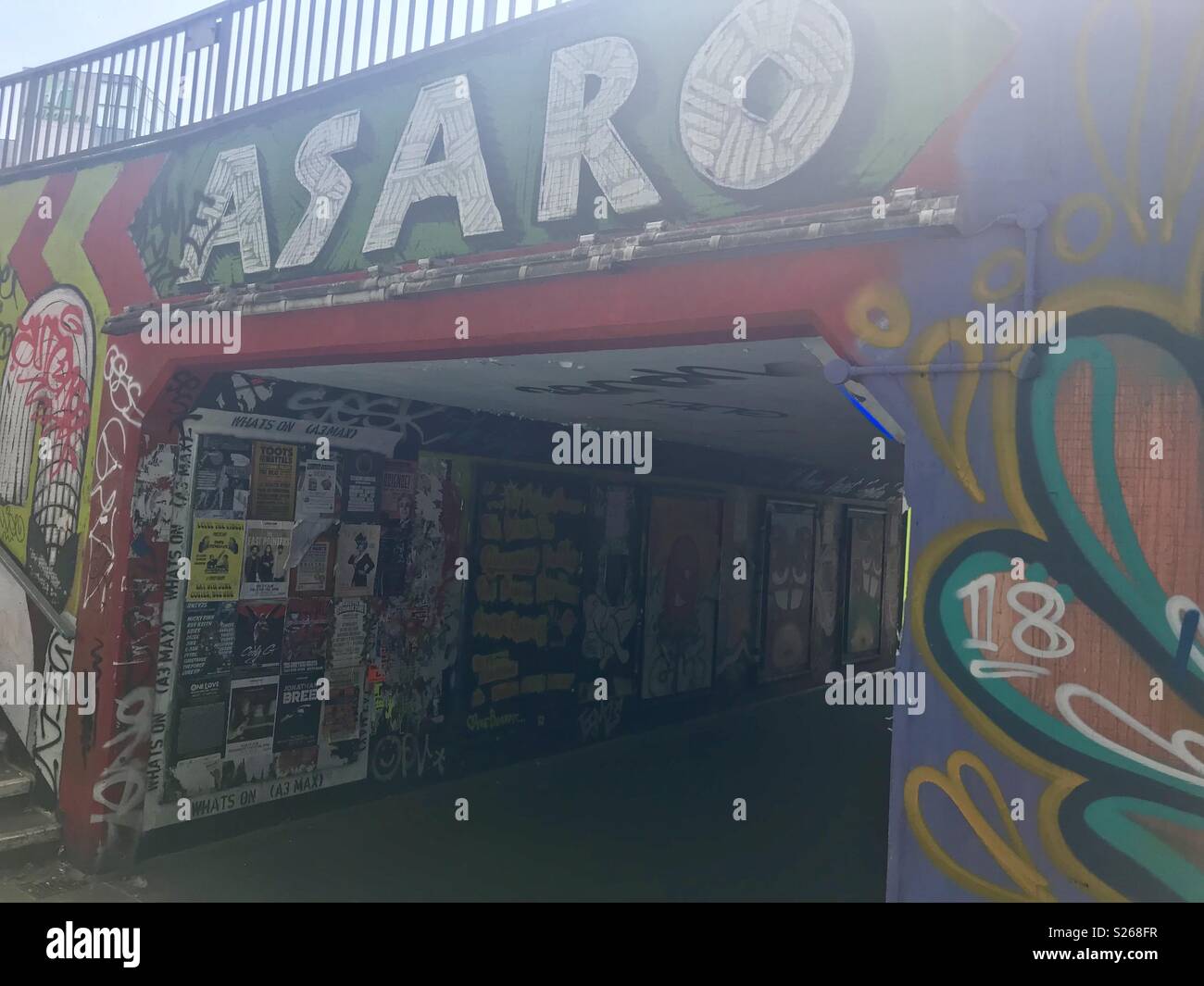 Underpass bear pit bristol - Smartphone Captured Stock Image