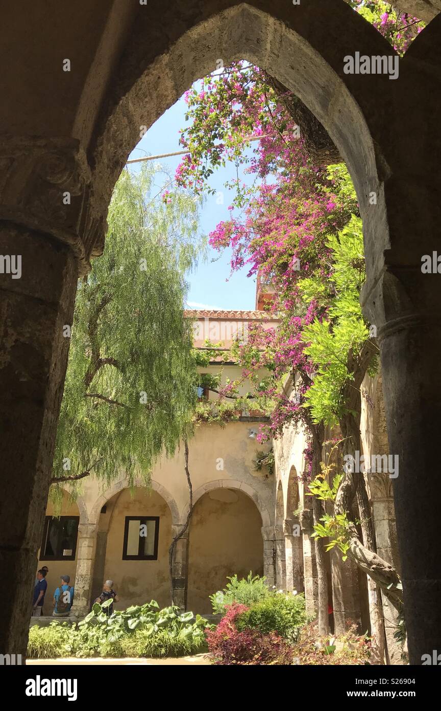 San Francesco Cloister, Sorrento, Italy. - Smartphone Captured Stock Image