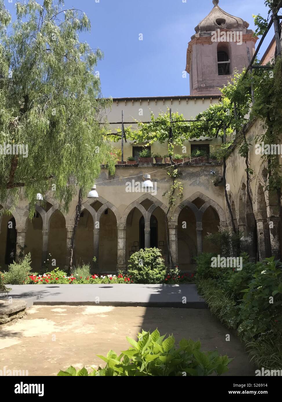 San Francesco Cloister, Sorrento, Italy. - Smartphone Captured Stock Image