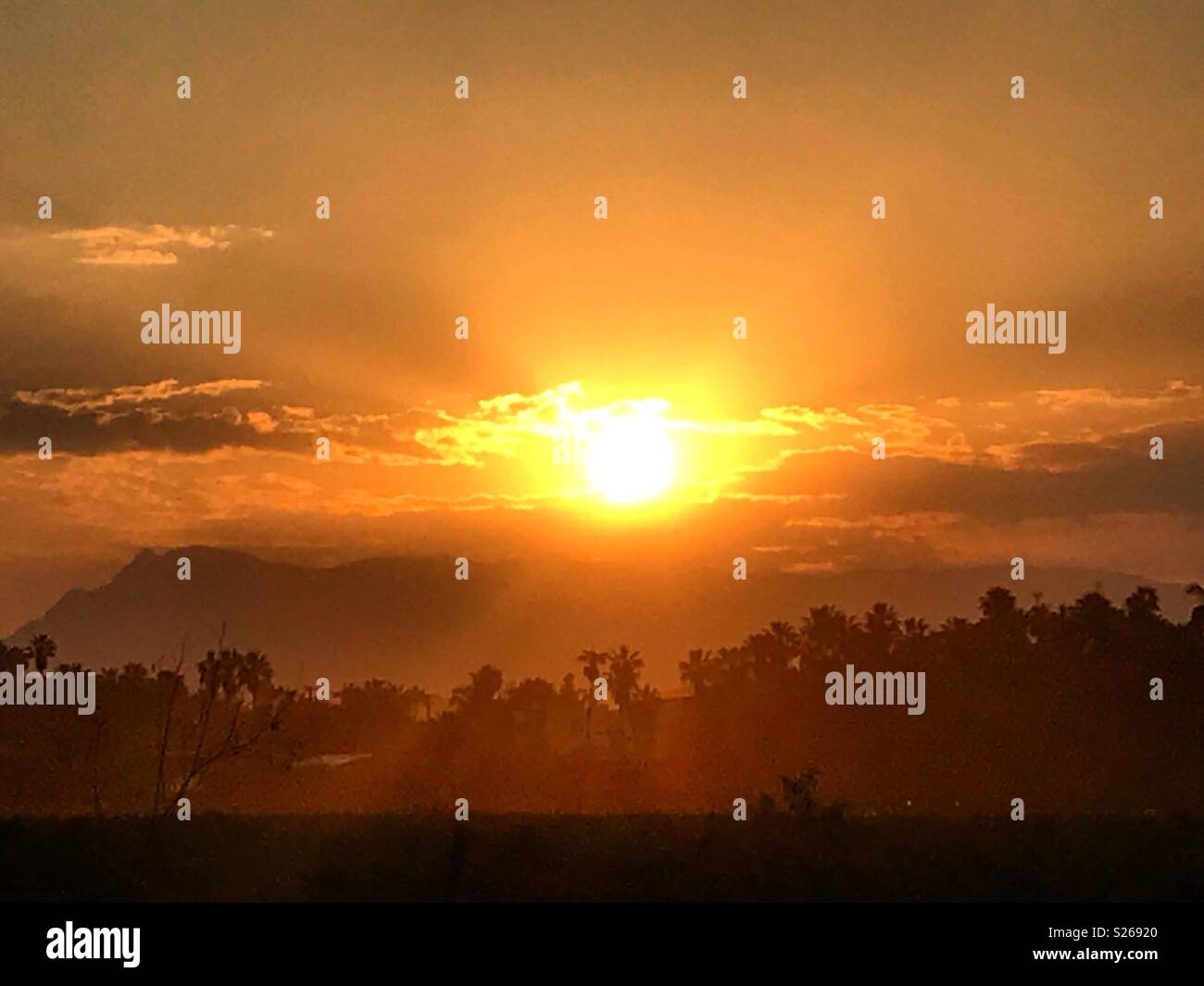 Sunrise in Todos Santos, Baja California, Mexico - Smartphone Captured Stock Image