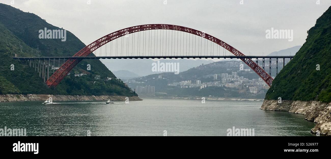 Wushan China - Smartphone Captured Stock Image