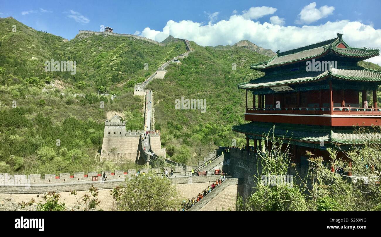 Great Wall of China Beijing - Smartphone Captured Stock Image