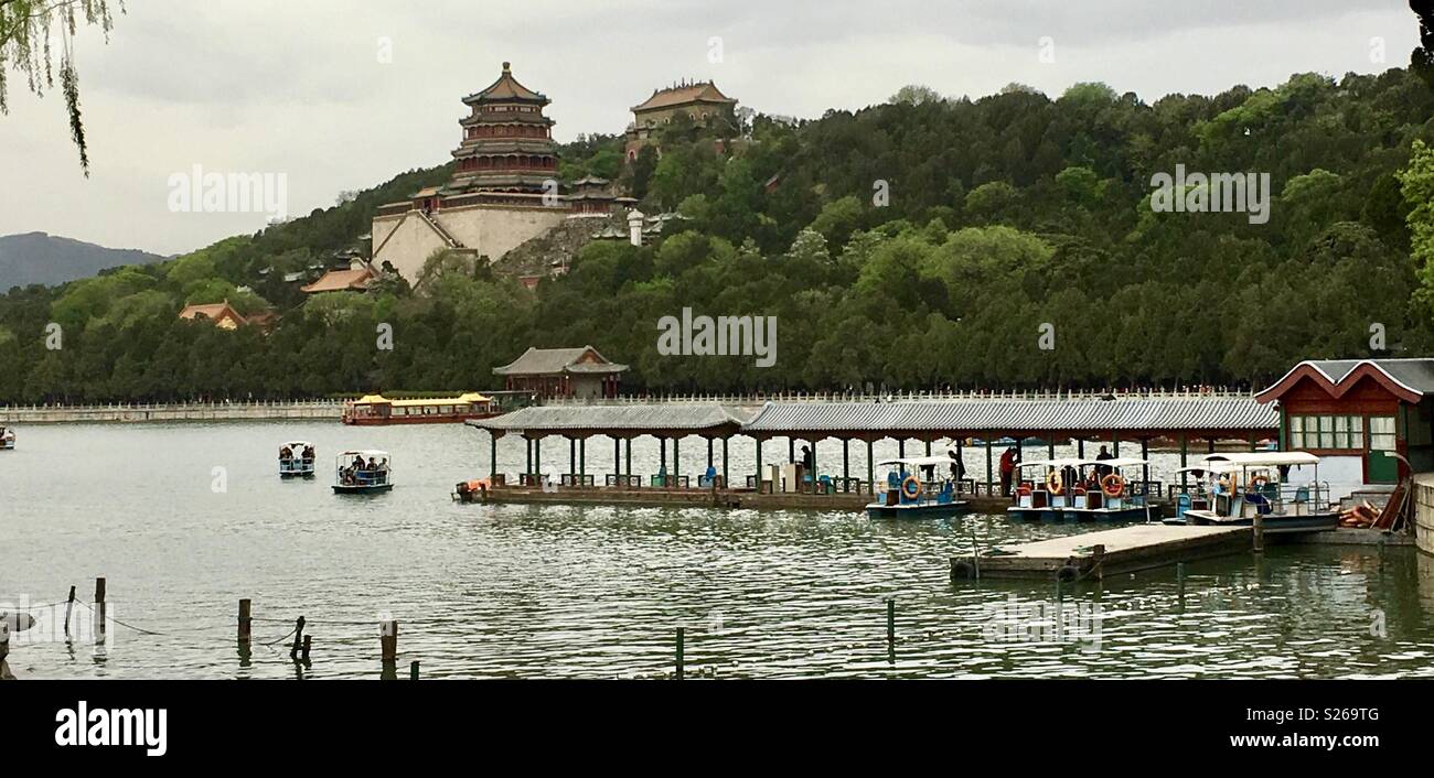 Summer palace Beijing China - Smartphone Captured Stock Image