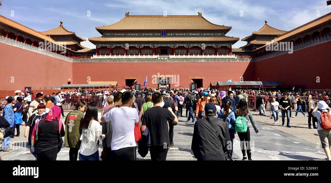 Forbidden city Beijing China - Smartphone Captured Stock Image