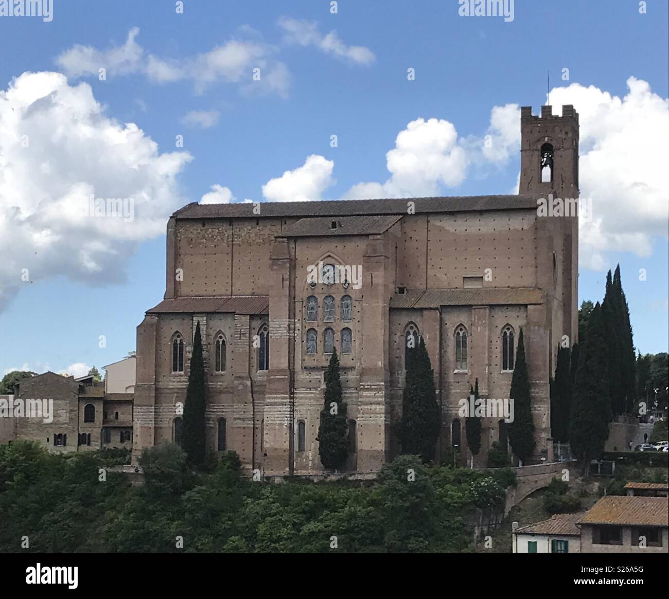 Basilica di San Domenico, Siena, Italy. - Smartphone Captured Stock Image