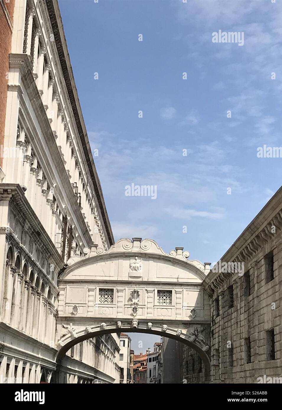 The Bridge of Sighs, Venice, Italy. - Smartphone Captured Stock Image