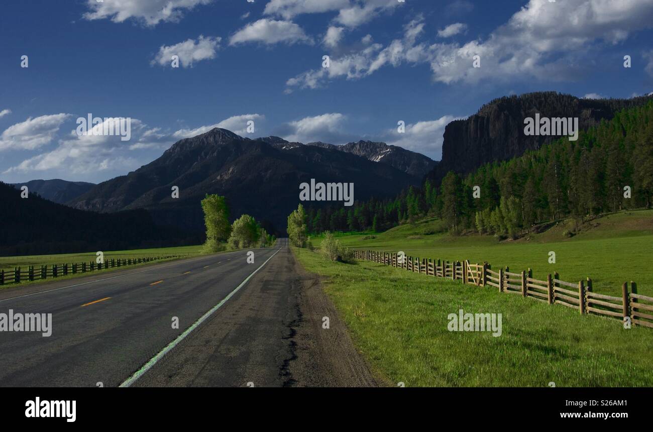 Approaching Wolf Creek Pass - Smartphone Captured Stock Image