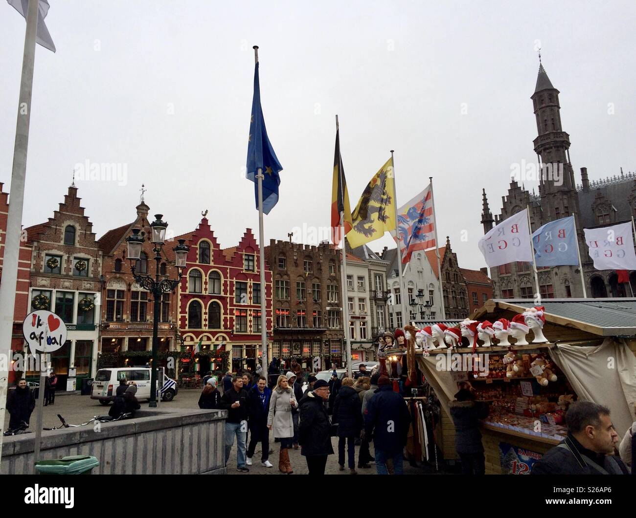 Bruges Belgium - Smartphone Captured Stock Image