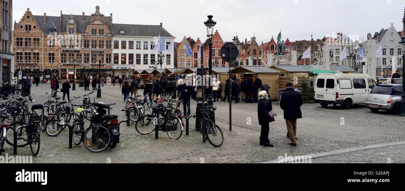 Bruges Belgium - Smartphone Captured Stock Image