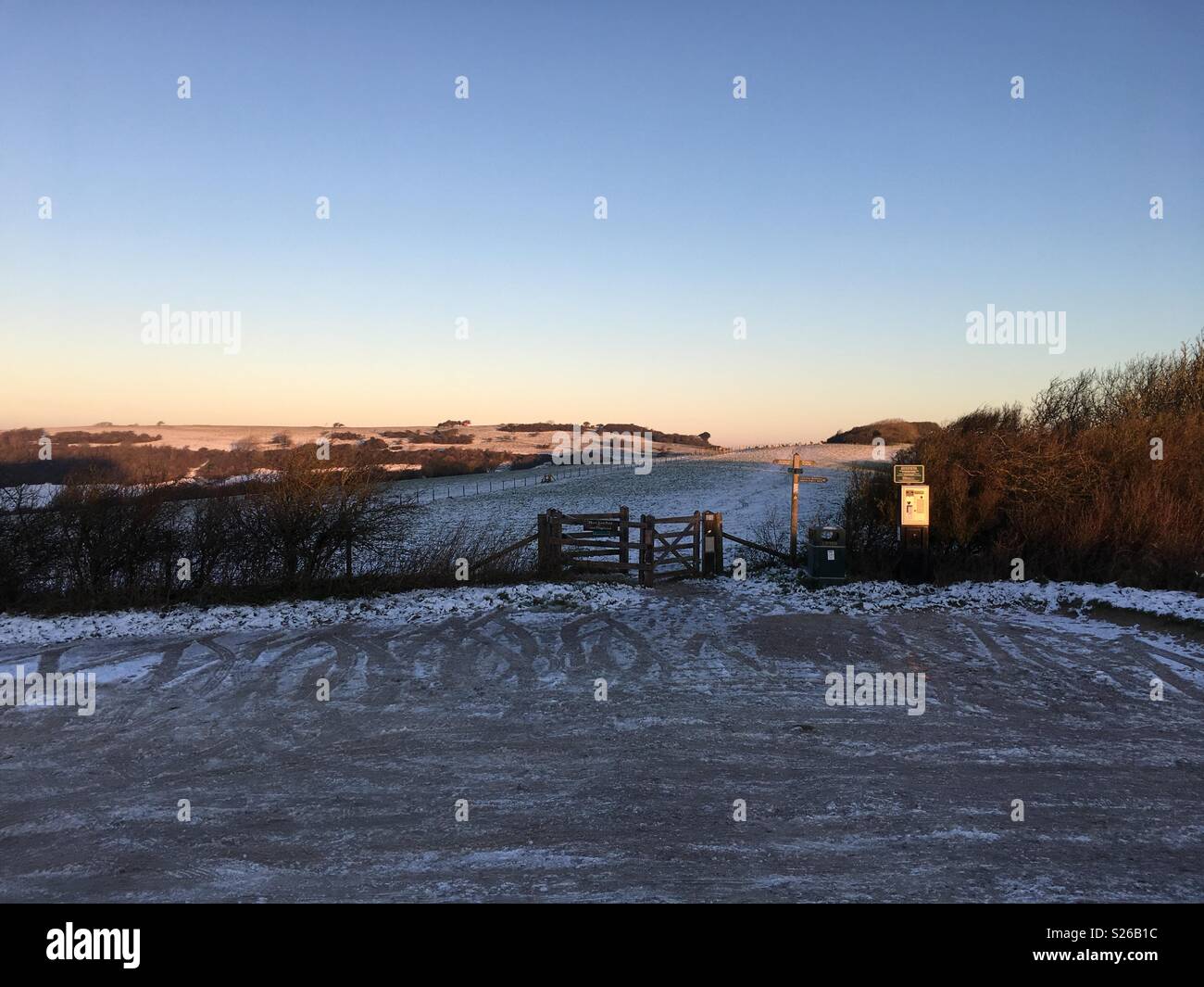 Frozen ground Stock Photo Alamy