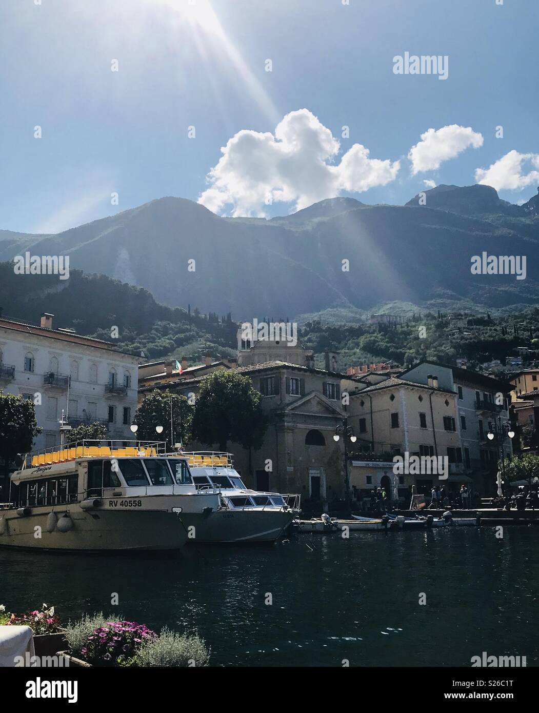 Malcesine, Italy. - Smartphone Captured Stock Image
