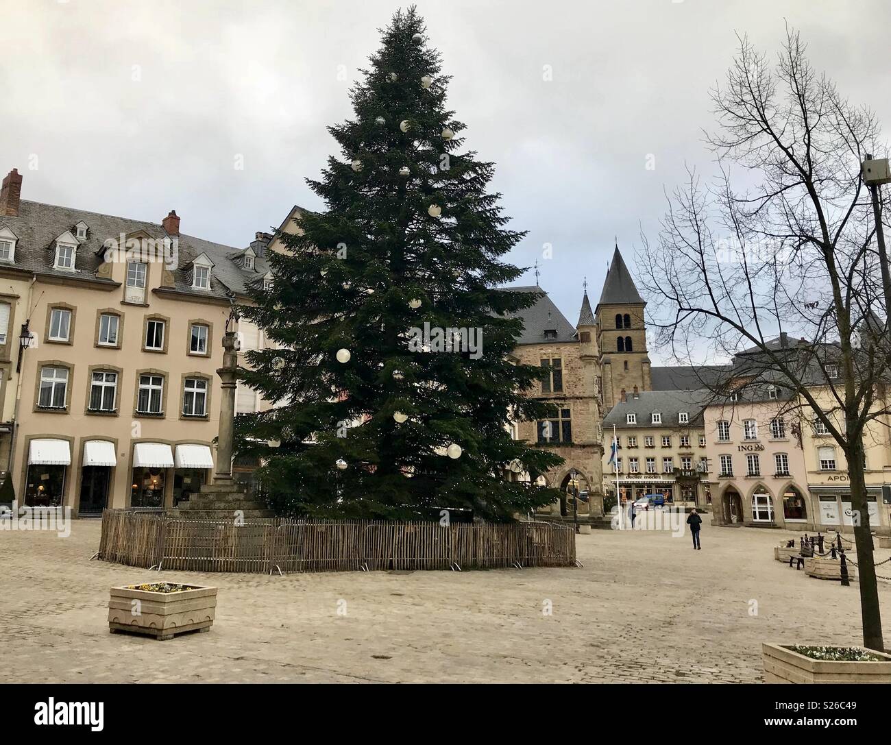 Echternach Luxembourg Christmas 2017 Stock Photo