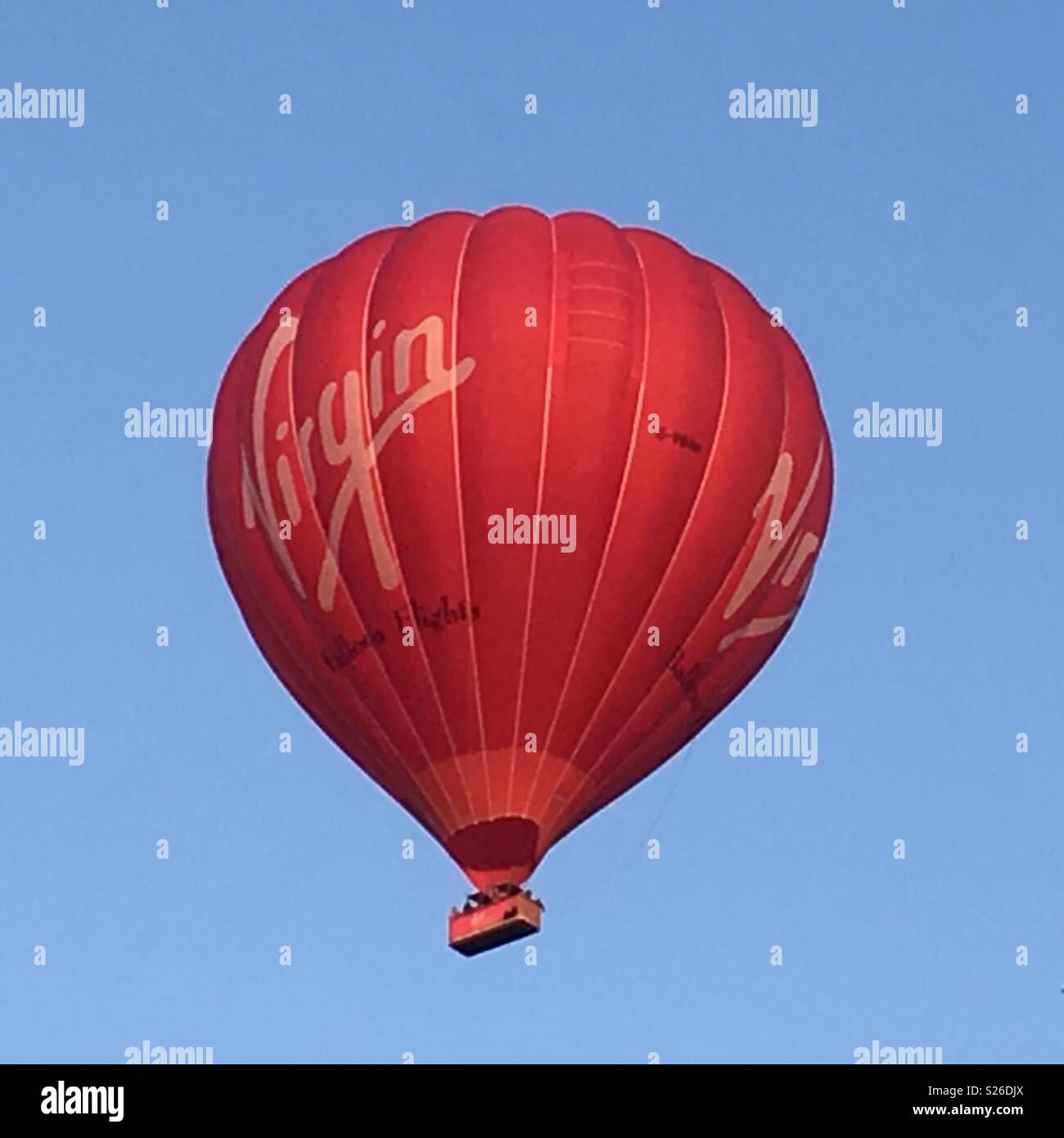 Red hot air balloon - Smartphone Captured Stock Image