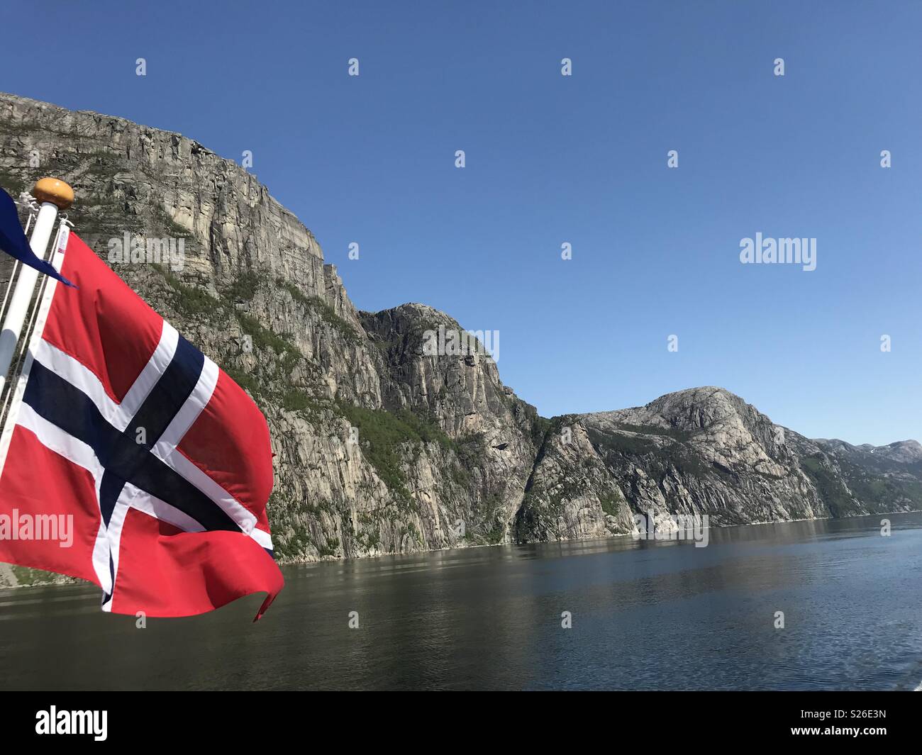 Norwegian fjord - Smartphone Captured Stock Image