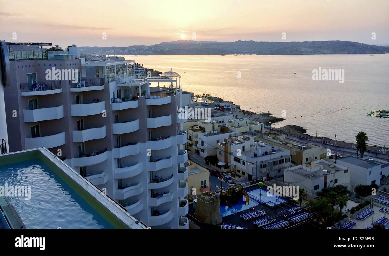 Malta sunset - Smartphone Captured Stock Image