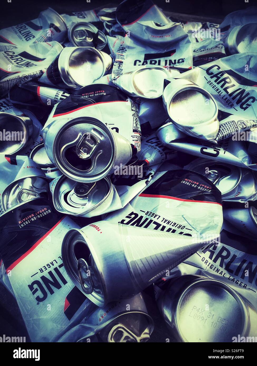 Crushed Beer Cans High Resolution Stock Photography and Images Alamy