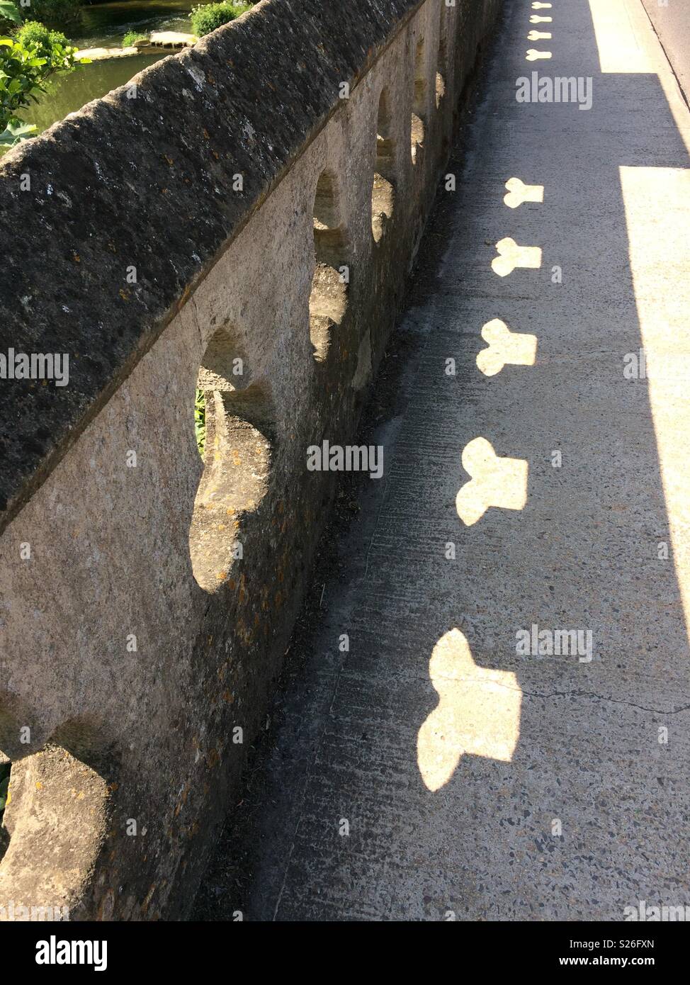 Patterns from a bridge Stock Photo - Alamy