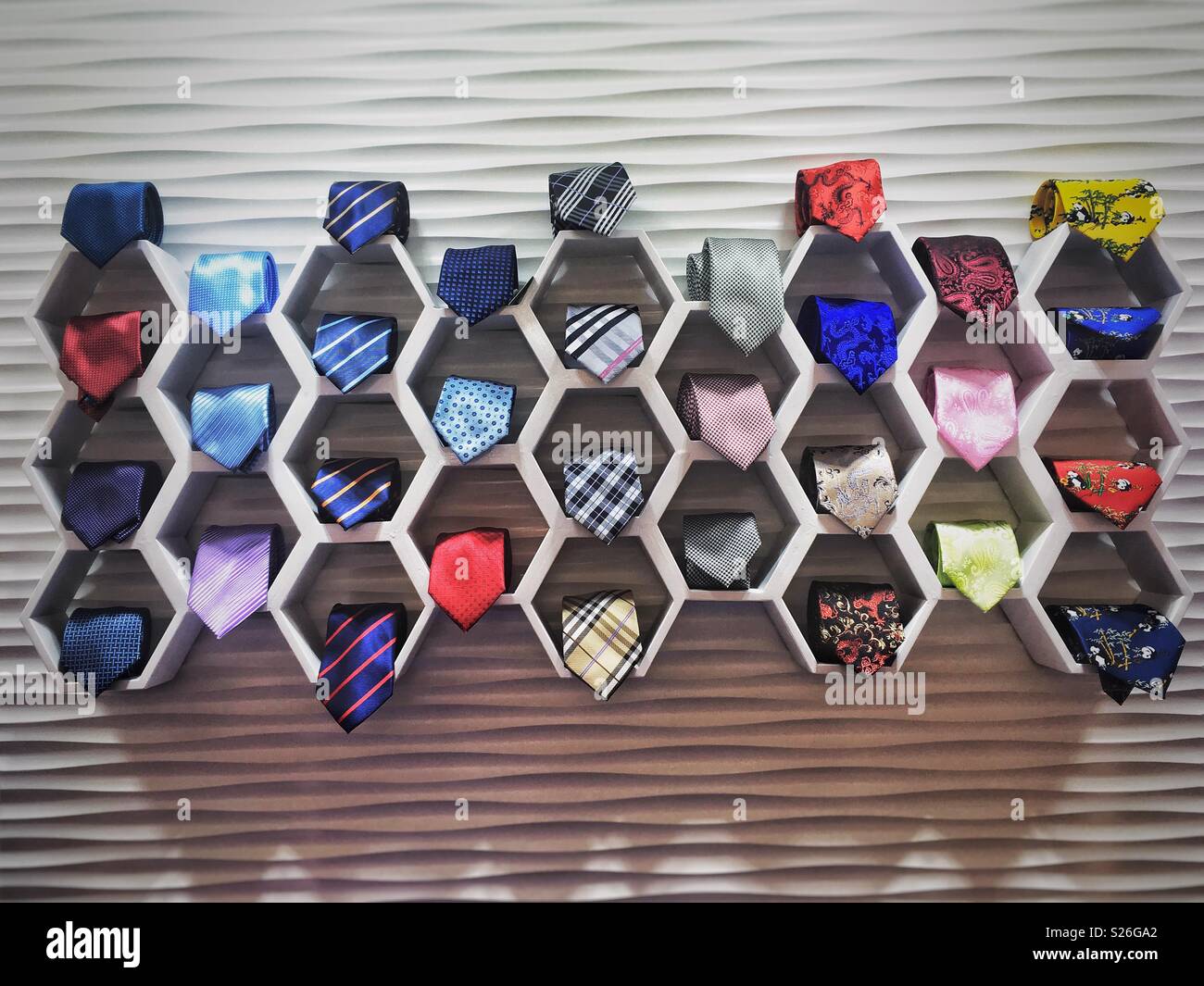 Display of men ties Stock Photo Alamy