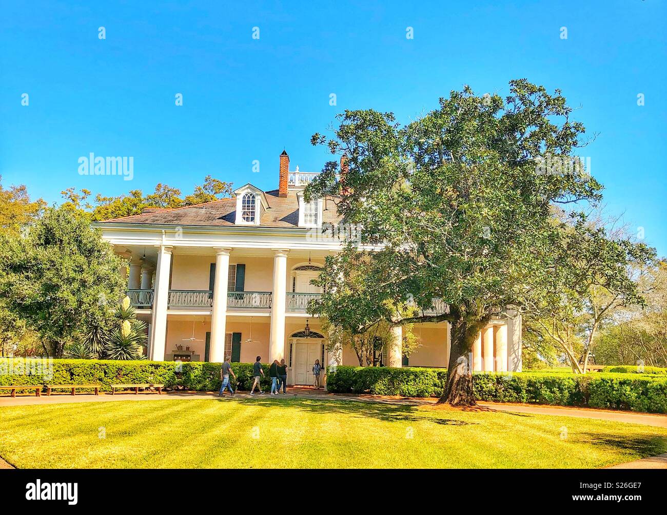 Oak Alley House in Louisiana USA Stock Photo Alamy