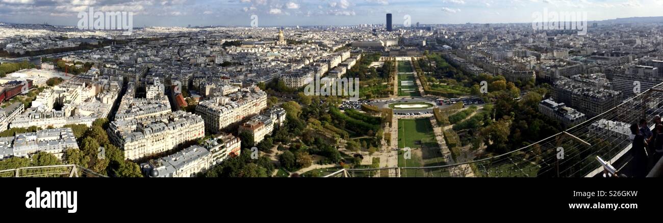 View from Eiffel Tower - Smartphone Captured Stock Image