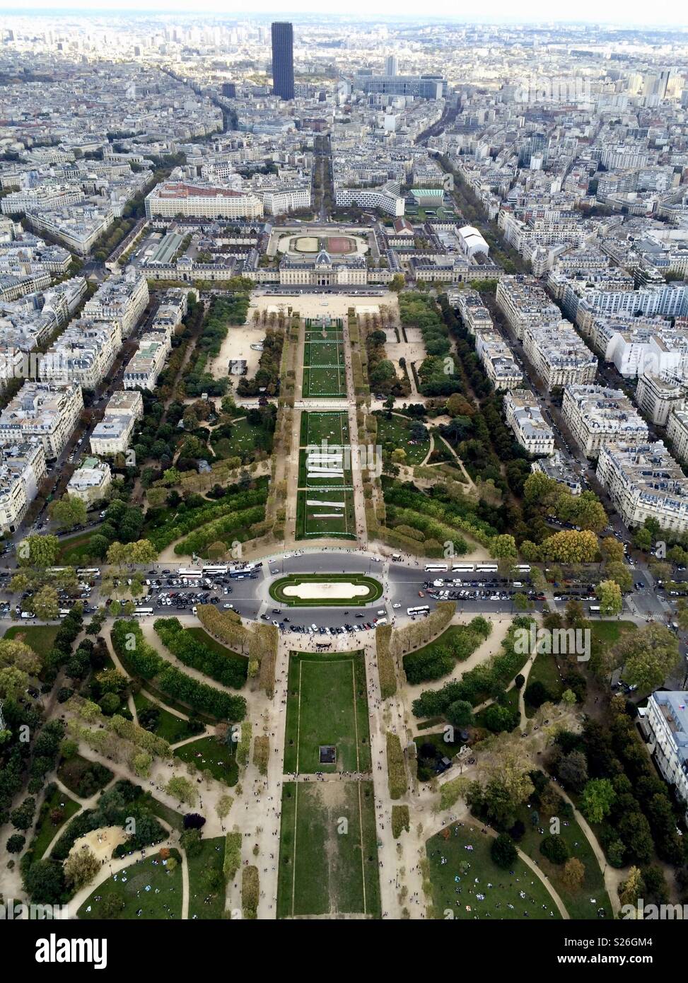View from the Eiffel Tower - Smartphone Captured Stock Image