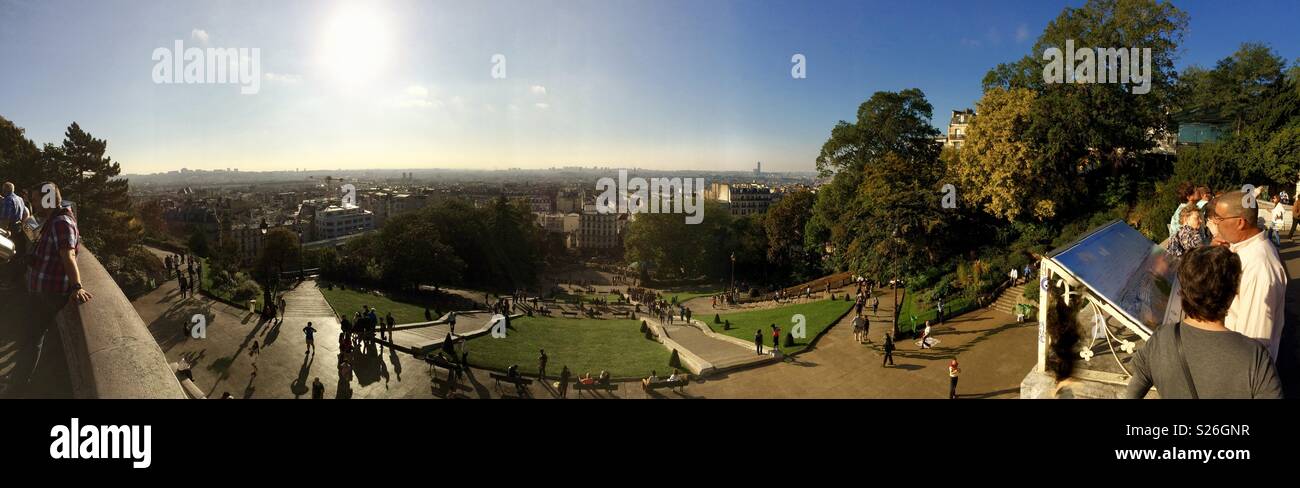 View from Sacré-Cœur - Smartphone Captured Stock Image